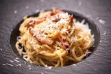 Pasta a la Carbonara, típico plato italiano