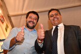 Matteo Salvini e Giovanni Toti in una foto di archivio