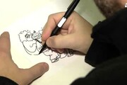 Spataro disegna live e in esclusiva per ANSA una vignetta dedicata a Charlie Hebdo