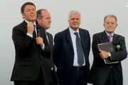 Renzi taglia nastro 'Aquae Venezia' con Prodi