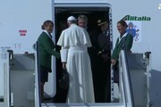 Papa Francesco partito da Fiumicino per Cuba