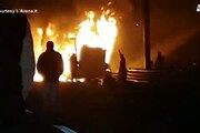 Bus ungherese: il mezzo avvolto dalle fiamme