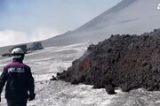 Sull'Etna subito prima dell'esplosione