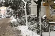 Intensa nevicata su Potenza, scuole chiuse