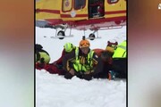 Valanga Val d'Aosta, le immagini del Soccorso Alpino