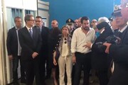 Salvini nell'hotspot di Pozzallo