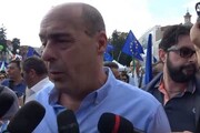 Zingaretti: 'La piazza chiede unita', ripartiamo da qui'