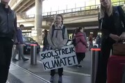 Greta Thunberg arriva a Roma