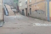 Maltempo, alluvione a Bitti (Nuoro) 