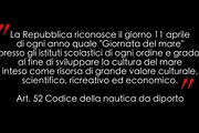 Guardia Costiera: 'Oggi e' la giornata del mare, risorsa inestimabile'