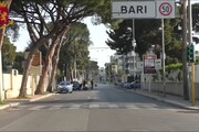 Coronavirus, a Bari i controlli della polizia