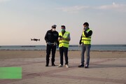 Coronavirus, i controlli della polizia con il drone a Pescara