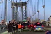 George Floyd, a New York il corteo attraversa Manhattan Bridge