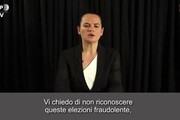 Bielorussia, Tikhanovskaya: 'L'Ue non riconosca il voto'