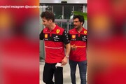 Leclerc e Sainz vedono per la prima volta la nuova Ferrari: 'Mamma mia'