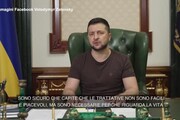 Ucraina, appello di Zelensky per la pace: 'Ma le trattative non sono facili'