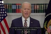 Biden:' Putin non vincera', potra' conquistare citta' ma non l'intera Ucraina'