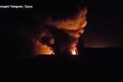 Ucraina, incendio a Kharkiv durante la notte