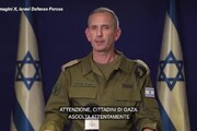 Esercito israeliano ai cittadini di Gaza 'Per la vostra sicurezza traferitevi a sud'
