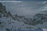 L'aurora boreale sul Nord Italia, le immagini delle webcam
