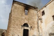 Incendi a Palermo, fiamme nella chiesa di Santa Maria del Gesu'