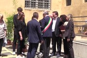 D'Amico, l'arrivo del feretro in Campidoglio per la camera ardente