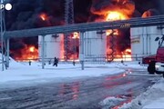 Russia, in fiamme deposito petrolio nella regione di Bryansk