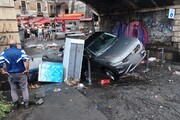 Maltempo in Sicilia, pioggia torrenziale su Catania e strade allagate