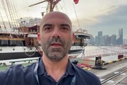 L'Amerigo Vespucci a Singapore, prima volta nella sua storia