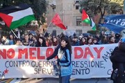 Studenti in piazza a Genova per il 'No Meloni Day'