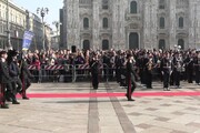 Milano, 4 novembre: la cerimonia dell'alzabandiera in piazza Duomo