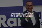 Carlo Conti annuncia i 30 big di Sanremo 2025