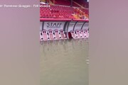 Maltempo, alluvione a Vicenza: sott'acqua lo stadio Menti