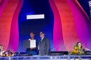 Sanremo, il presidente della Regione Toti premia Amadeus 'ligure doc'