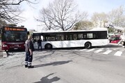 Scontro tra bus a Roma, le immagini