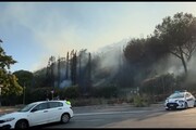IL VIDEO - Incendio a Roma: al lavoro 10 squadre dei vigili del fuoco