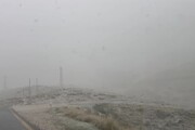 Ieri primi fiocchi di neve sul monte Terminillo, in provincia di Rieti