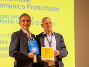 Simone Rossi e Domenico Prattichizzo premiati al Galileo Festival (fonte: Galileo Festival)