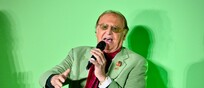 Renzo Arbore all'evento Photoansa a Roma