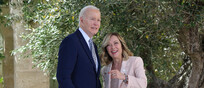 Il presidente Usa Biden e la premier Giorgia Meloni