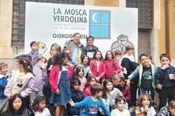 Giorgio Parisi e Serena Dandini nella scuola 'Trento e Trieste' di Roma (fonte: Mariella Di Donna)