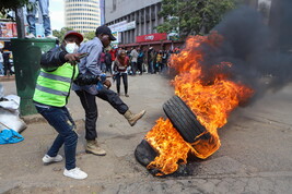 Le proteste in Kenya