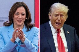 Presidenziali USA, Donald Trump vs Kamala Harris (combo)