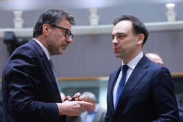 Giancarlo Giorgetti e Andrzej Domanski