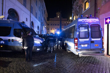 Il corteo degli studenti