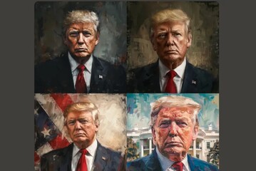 Immagini di Trump realizzate con Midjourney (dal sito Engadget)