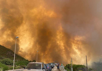 Un incendio in una foto d'archivio (ANSA)