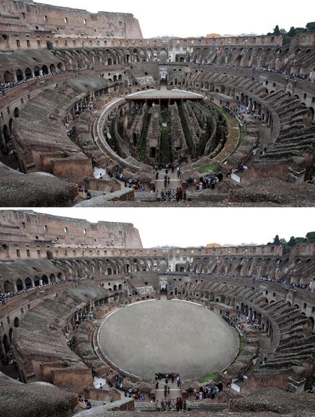 colosseum restoration before and after