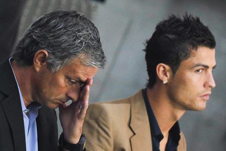 Jose Mourinho e Cristiano Ronaldo, archivio © ANSA 