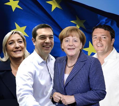Europee, i vincitori: Le Pen, Tsipras, Merkel, Renzi © ANSA